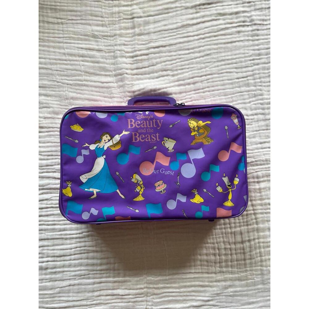 Vintage Disney beauty and beast suitcase